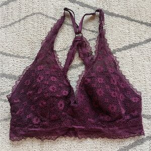 Victoria's Secret Lace Bralette in Rich Burgundy